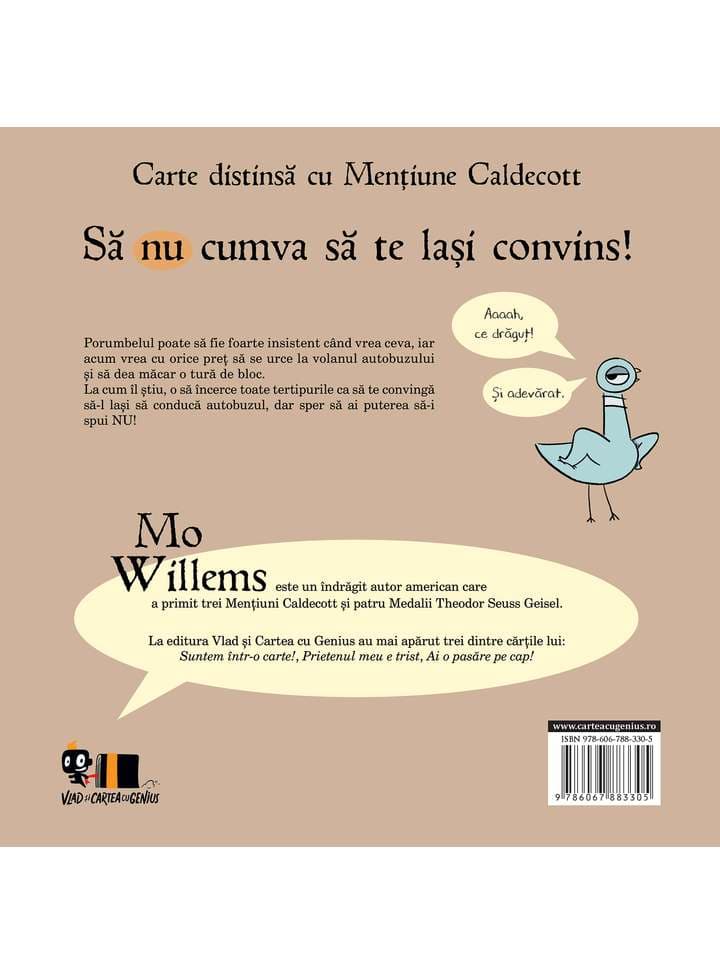 Nu lasa porumbelul la volan! | Mo Willems