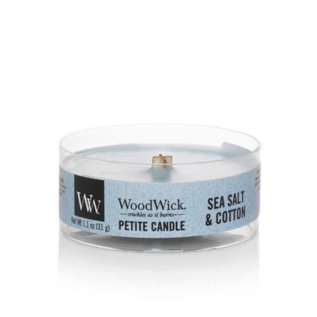 Lumanare parfumata - Petite Sea Salt Cotton | WoodWick
