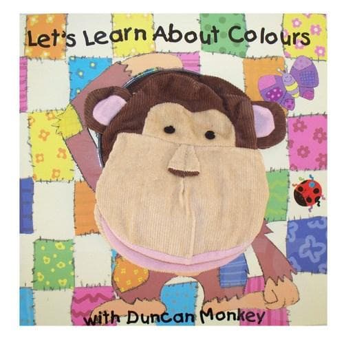 Lets Learn About Colours Book with Duncan Monkey Hand Puppet |
