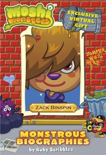 Moshi Monsters Monstrous Biographies - Zack Binspin: Book 3 | Ruby Scribblez