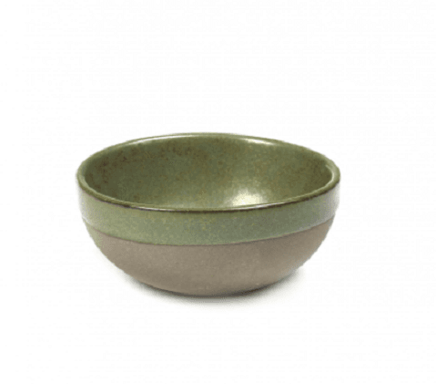 Bol - Serax Round Bowl Surface Grey / Camogreen Smal | Serax