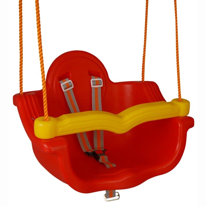 Leagan pentru copii Pilsan Jumbo Swing Red cu centura de siguranta si bara detasabila,franghie reglabila,capacitate maxima incarcare 150 kg