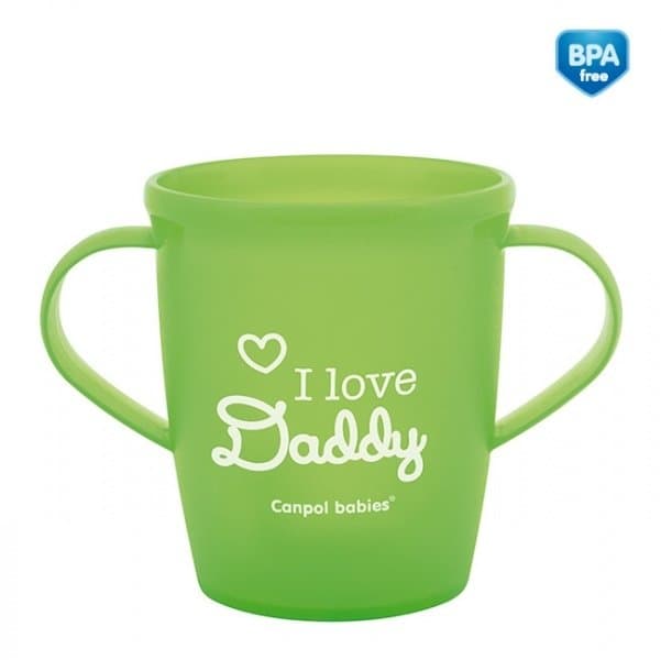 Canita antrenament cu manere 250 ml Verde
