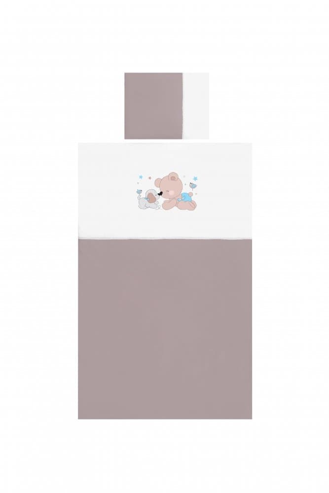 Set lenjerie pat 15 piese Jersey Za Za Beige