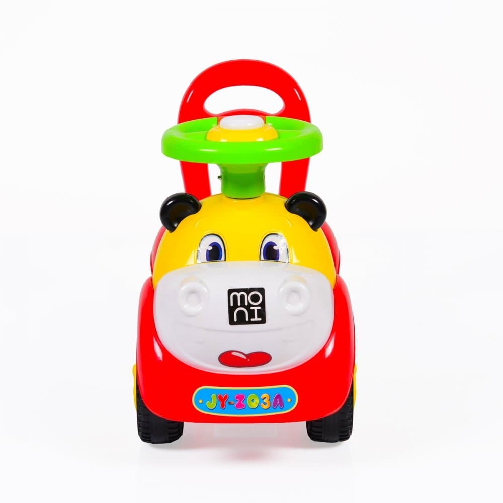 Masinuta copii Ride-On fara pedale Moni Super Car Red cu functii muzicale si spatiu de depozitare