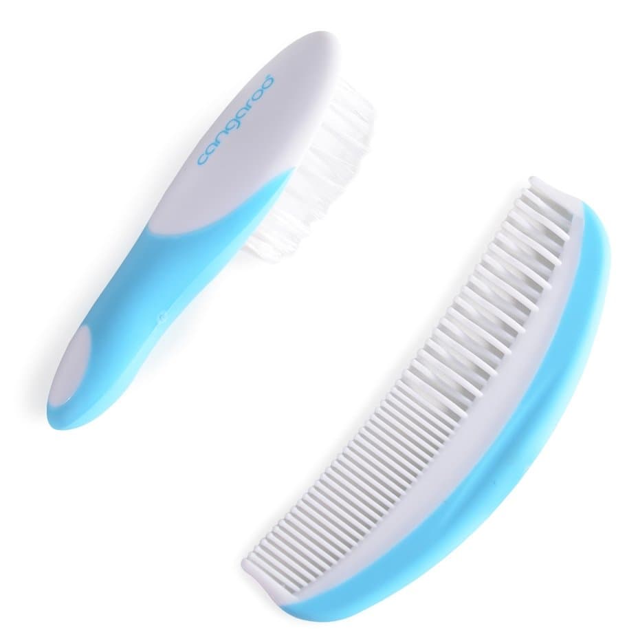 Perie si pieptan pentru bebelus Blue