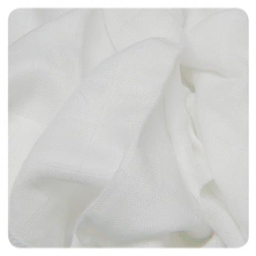 Set 10 museline bumbac 70x70cm Alb XKKO