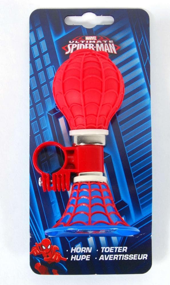 Claxon bicicleta EL Spiderman, sunet tare, compatibil majoritatea ghidoanelor