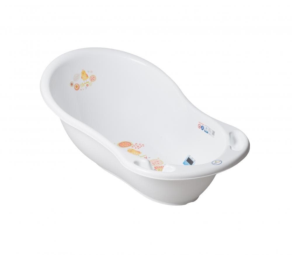Cadita copii 86 cm Folk alba