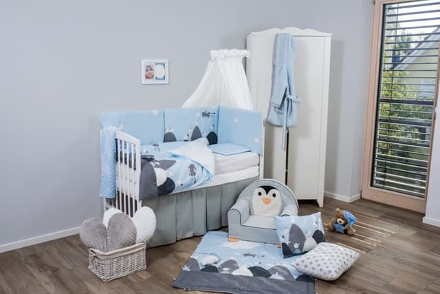 Set de pat pentru bebelusi Sky Story 6 piese