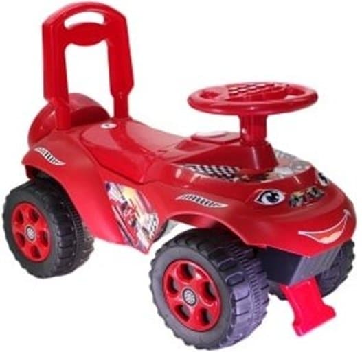 Masinuta copii fara pedale Ride-On Music 0142R06 Rosu cu sunete si greutate maxima admisa de 30 kg