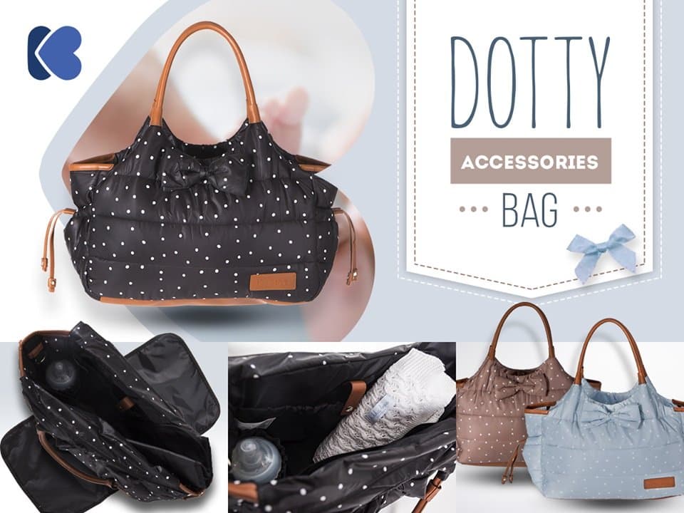 Geanta pentru mamici Mama Bag Dotty Blue