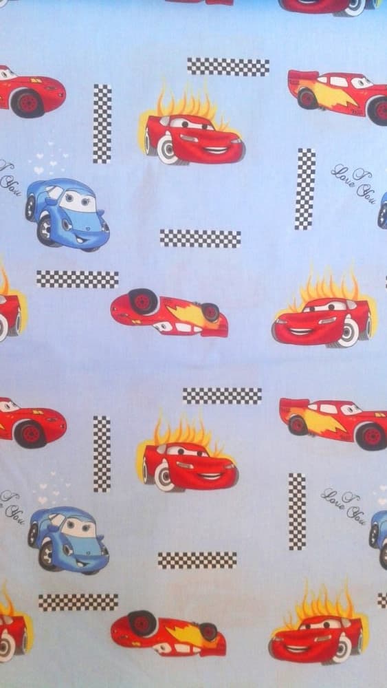 Paturica dubla de vara bebelusi DeLuxe 98x78 cm Cars
