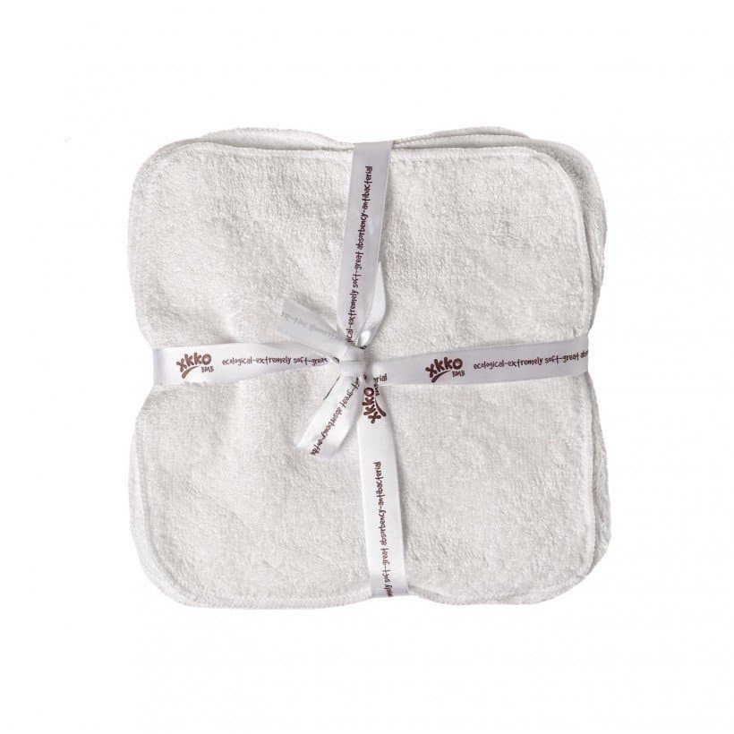 Set 5 prosoapele bambus 21x21cm Alb XKKO