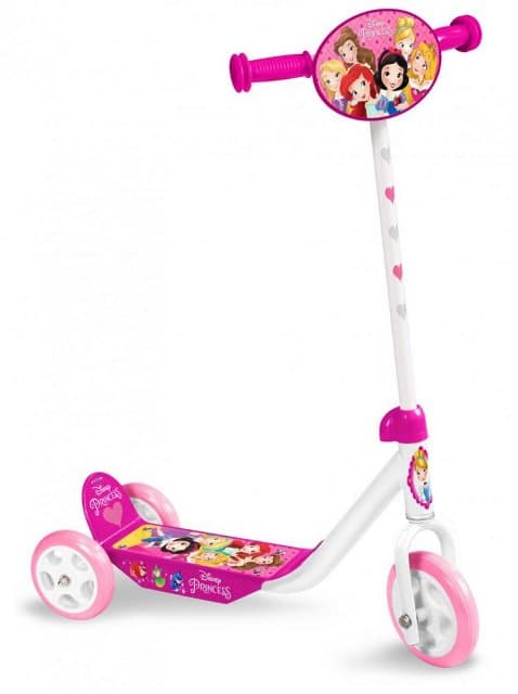 Trotineta Stamp Disney Princess cu 3 roti, cadru din otel, placa antiderapanta, ghidon reglabil, manere ergonomice, greutate admisa 20 kg