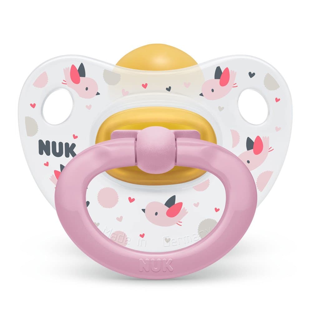 Suzeta Nuk Happy Kids Latex M1 Roz 0-6 luni