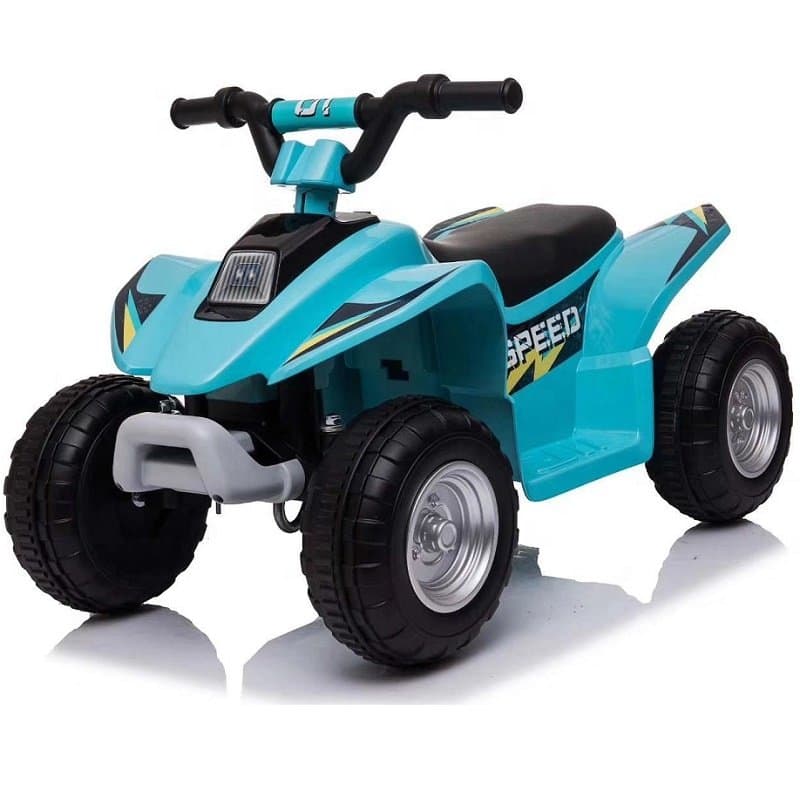 Atv electric pentru copii Nichiduta Speed 1 Blue 25 W, Acumulator 6V 4.5Ah, Roti rezistente, Pornire la buton, Suport picioare lat, Mers inainteinapoi, Viteza 3-5kmh