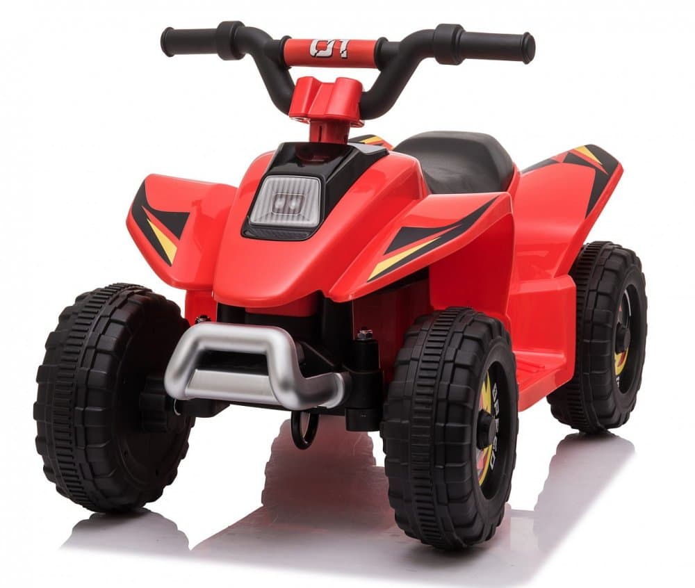 Atv electric pentru copii Nichiduta Speed 1 Red 25 W, Acumulator 6V 4.5Ah, Roti rezistente, Pornire la buton, Suport picioare lat, Mers inainteinapoi, Viteza 3-5kmh
