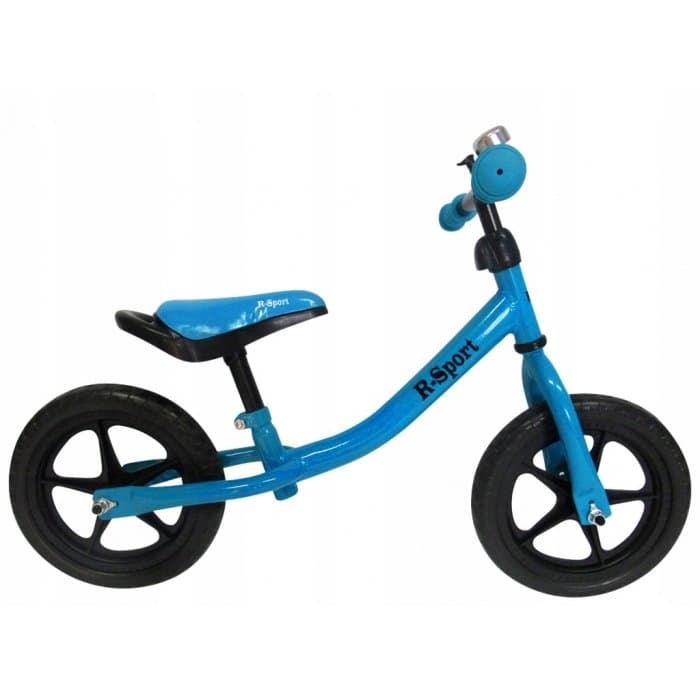 Bicicleta copii fara pedale R-Sport R1 albastru, varsta 2-5 ani, roti din spuma EVA, cadru usor din otel, saua si inaltimea ghidonului sunt reglabile, pana la 35 kg
