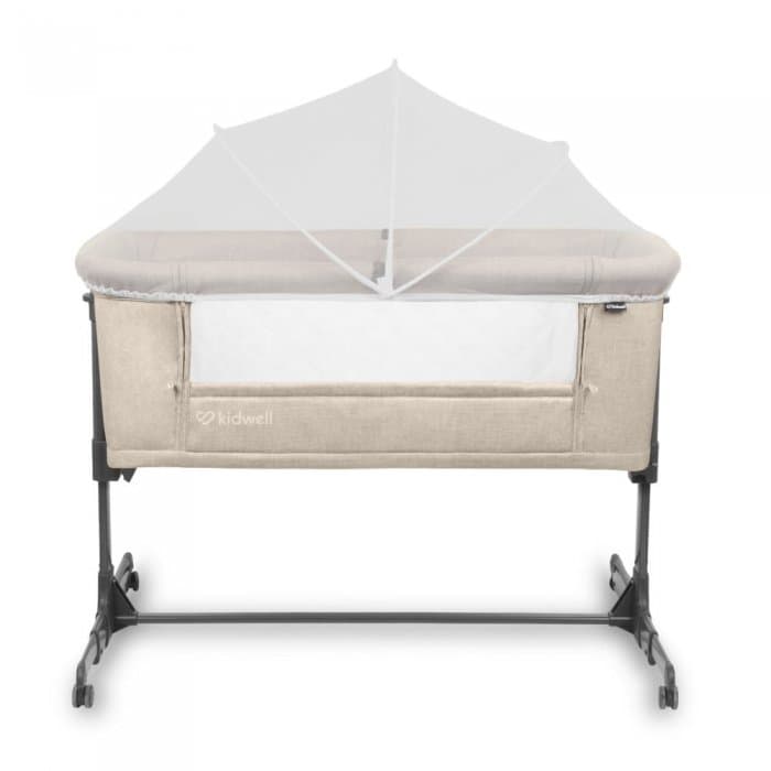 Patut Kidwell Alula Beige reglabil pe inaltime in 5 trepte, roti cu blocare, accesorii incluse