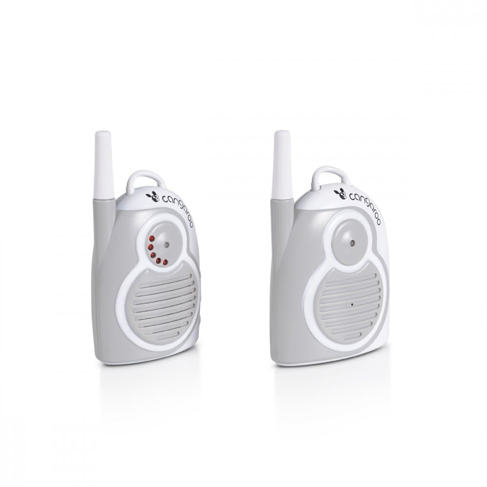 Interfon audio Cangaroo Mommys Sense Grey,Indicator de baterie scazuta,Receptor portabil,Raza de actiune 1.3 km - chiar in afara casei