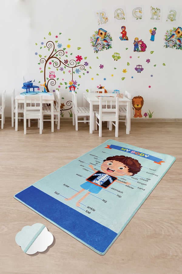 Covor antiderapant pentru copii My Body 150x200 cm
