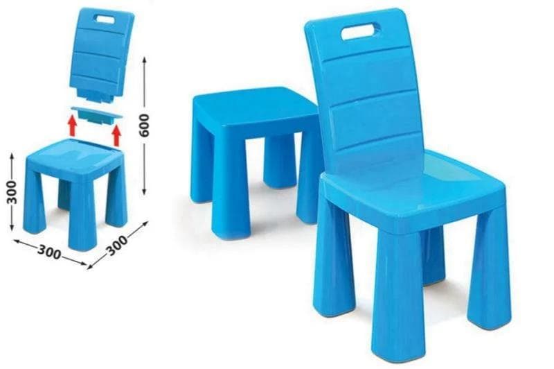 Scaun taburet 046901 albastru