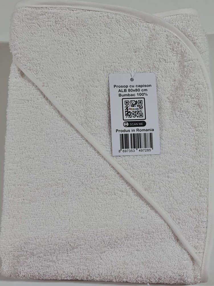 Prosop cu capison alb bumbac Kreis design