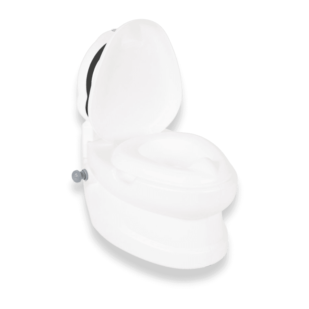 Olita educationala muzicala Pilsan Pinguin cu baza antialunecare,suport hartie igienica si vas colectare detasabil,design ergonomic,cutie muzicala iluminata cu efect de sunet sifon