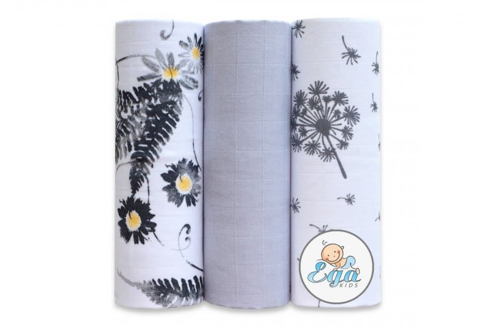 Set 3 scutece din bumbac 60x80 cm model No4