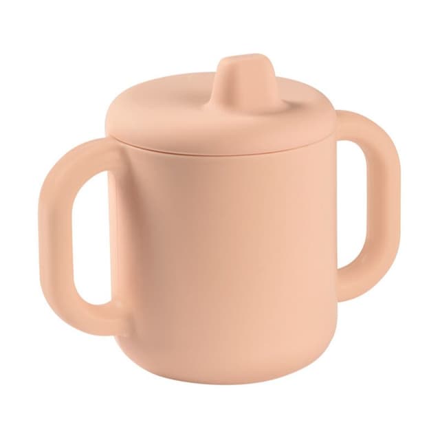 Cana de antrenament silicon Beaba Pink