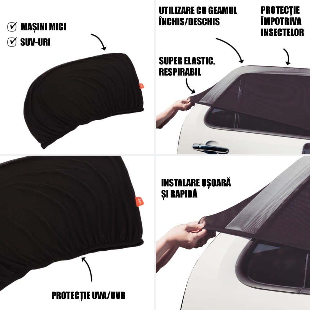 Set 2 parasolare auto Diono Breeze n Shade