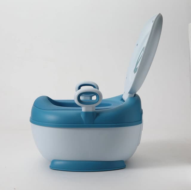 Olita Little Mom Sailor Blue cu adaptor moale, manere, insert detasabil si baza ampla antiderapanta