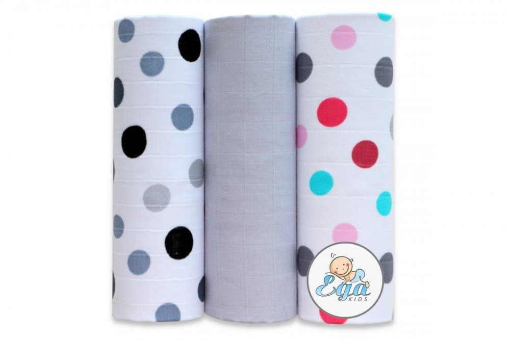 Set 3 scutece din bumbac 60x80 cm model No19
