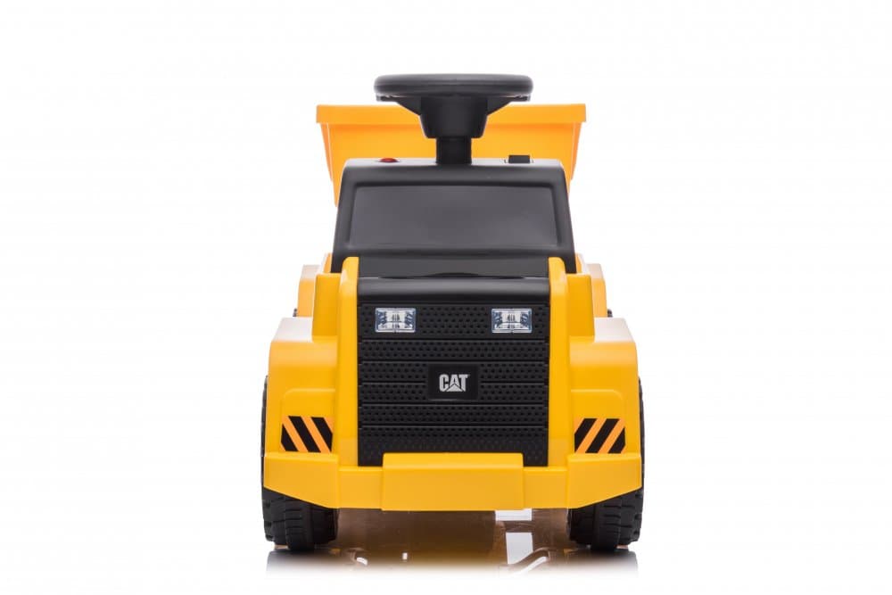 Camion electric pentru copii Caterpillar H4 Yellow 35W CAT, pornire la buton, lumini