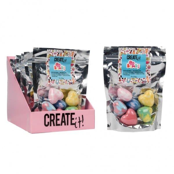 Set 7 bombe baie Create It in forma de inima