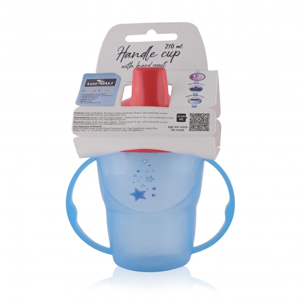 Cana cu manere si cioc 12 luni+ 210 ml Blue