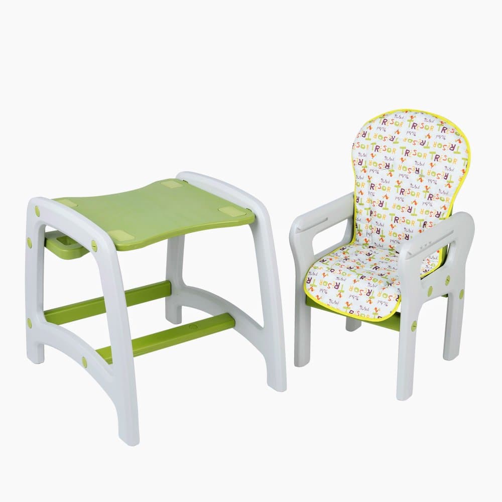 Scaun de masa Eat  Play Verde