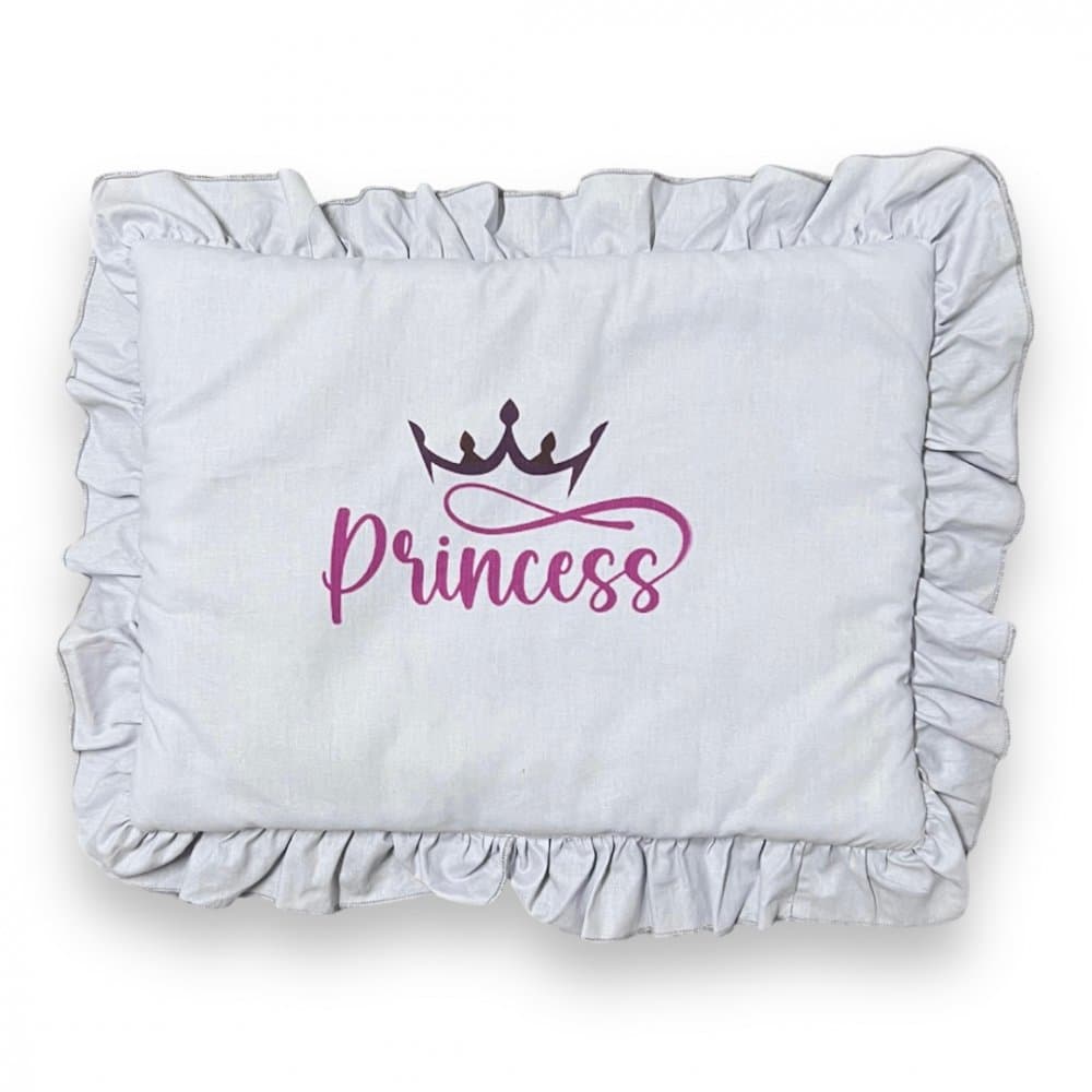Perna slim cu volanas Princess gri
