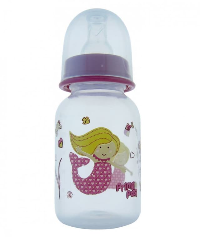 Biberon PP decorat Primii Pasi 125 ml mov