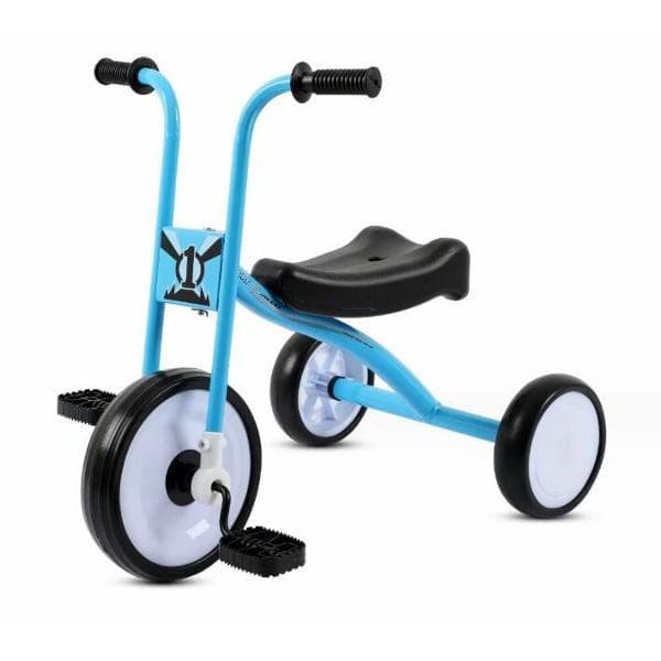 Tricicleta pentru copii Piccolino Albastru cu pedale , roti din spuma, cadru metalic, pana la 25 kg