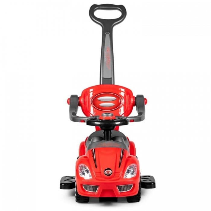 Masinuta copii de impins 3 in 1 Ecotoys 381 rosu, maner parental detasabil, spatiu de depozitare, suport pentru picioare, greutate maxim admisa 25 kg