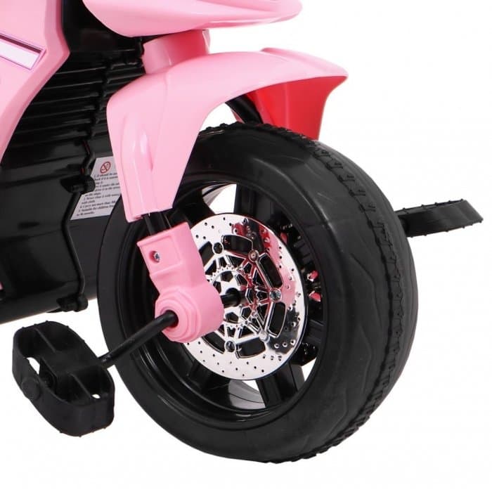 Motocicleta electrica pentru copii roz 20W cu lumini, panou audio si maner parental