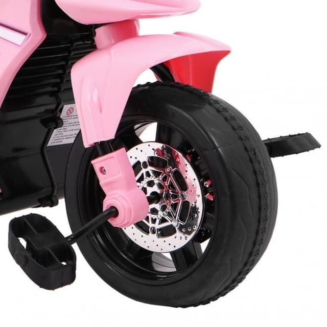 Motocicleta electrica pentru copii roz 20W cu lumini, panou audio si maner parental
