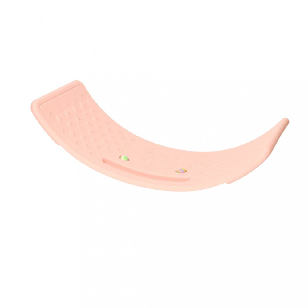 Placa de echilibru pentru copii Ikonka pink, cu 2 bilute incluse, dimensiune 67 x 29 cm