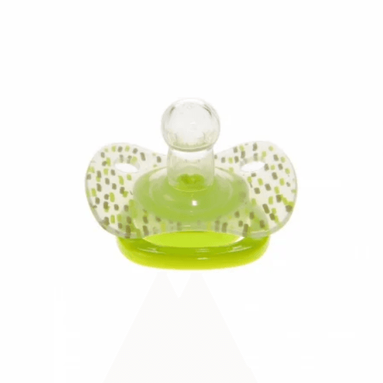 Suzeta silicon rotunda Minut Baby 12+ verde