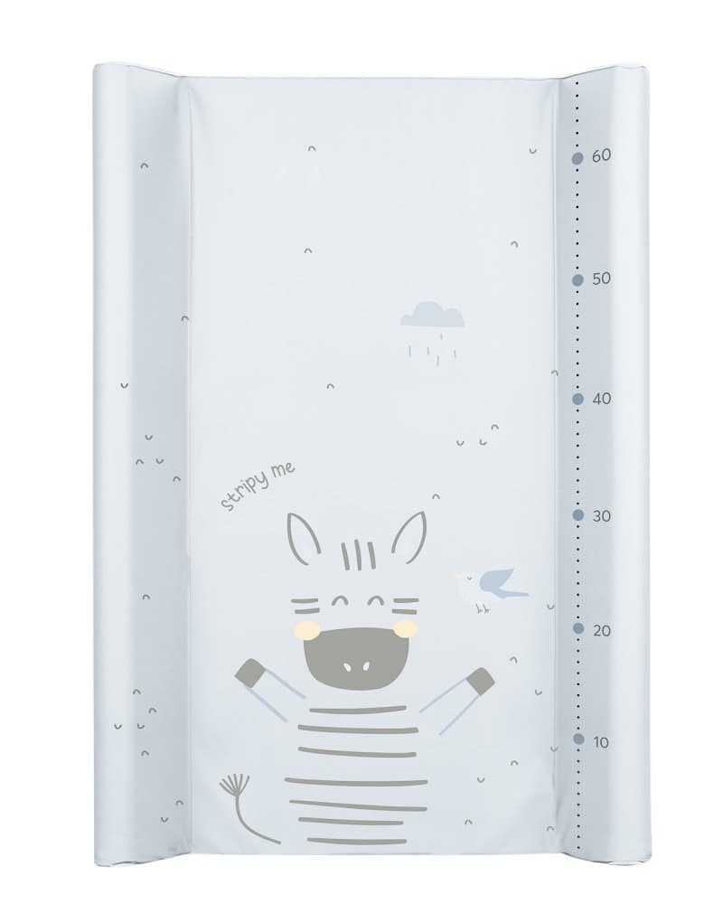 Saltea infasat soft cu suprafata impermeabila KikkaBoo 80x50cm Stripy Friends