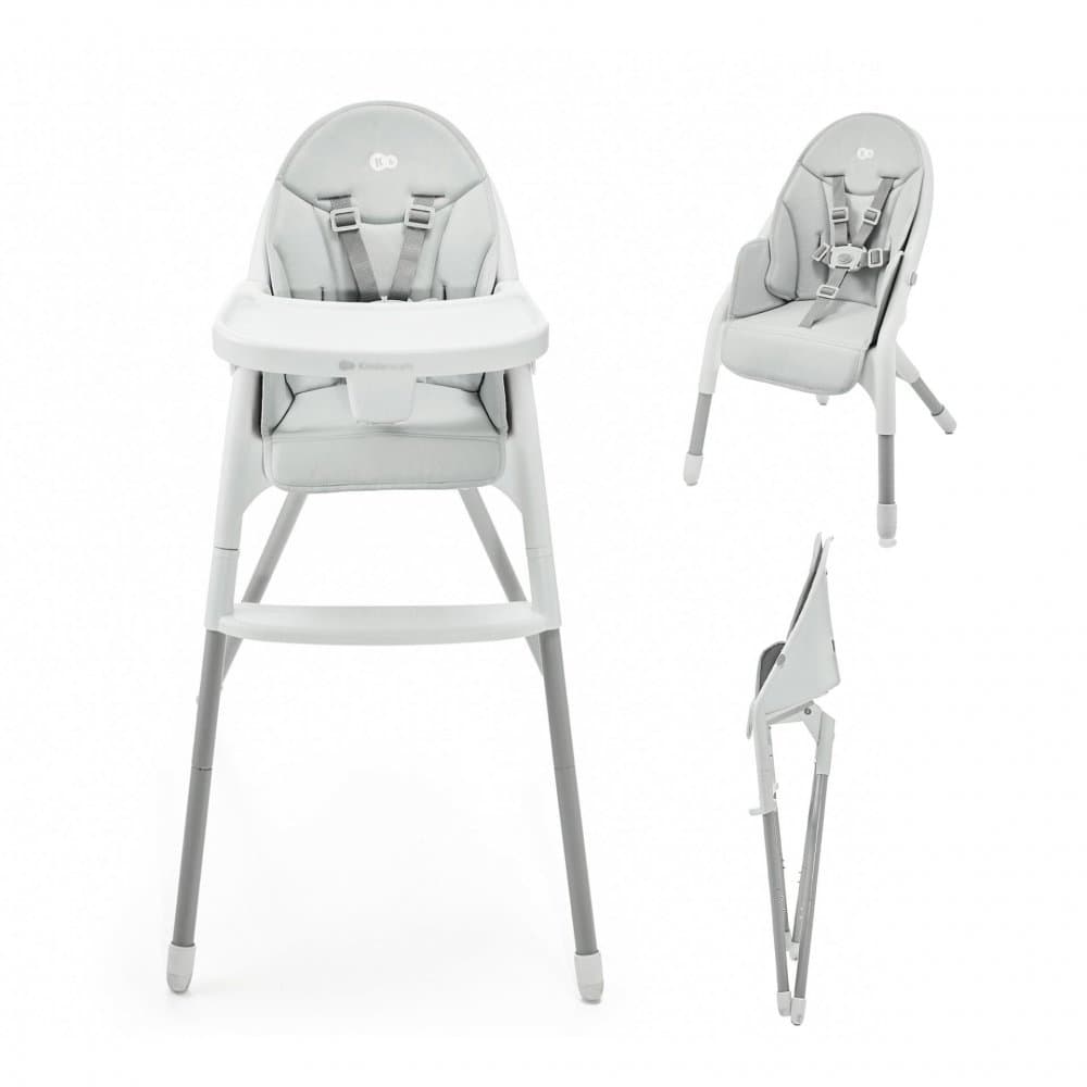 Scaun de masa Kinderkraft Dinnly, transformabil intr-un scaun inalt, husa scaun PU, pana la 15 kg