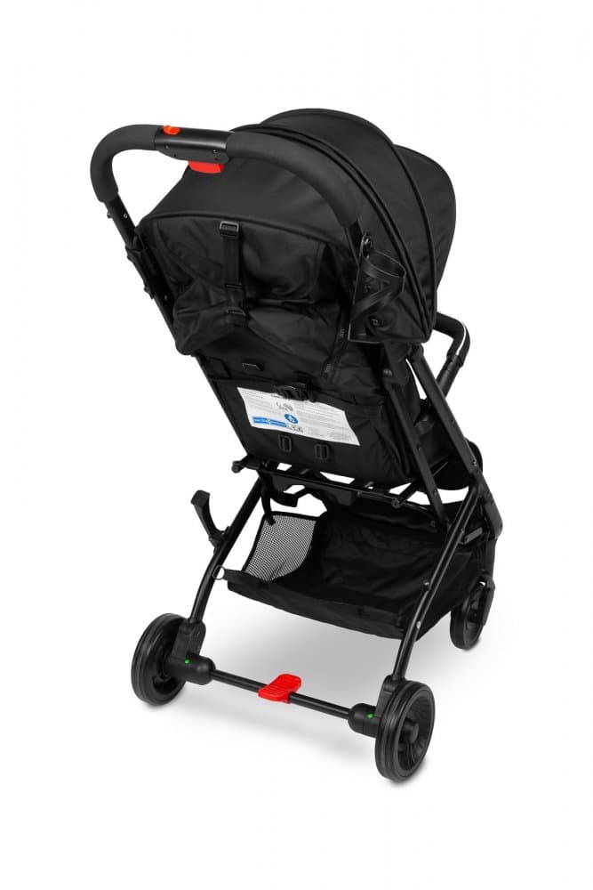 Carucior sport copii Caretero Sfera Black cu spatar reglabil,capotina,centuri de siguranta,husa de ploaie,pliere compacta si sistem troller compatibil cu avion