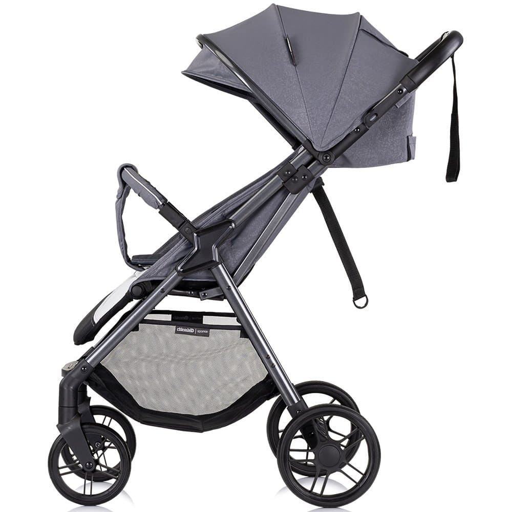 Carucior pentru copii Chipolino Sparkle cloud sport cu suspensii, spatar reglabil, centura siguranta si pliere compacta